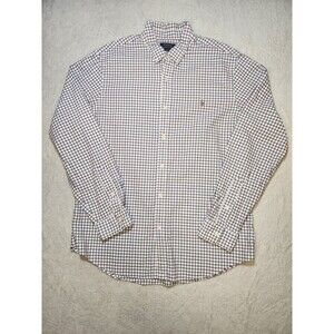 Polo Ralph Lauren Men's XL Slim Fit Button Down Shirt Check 100% Cotton